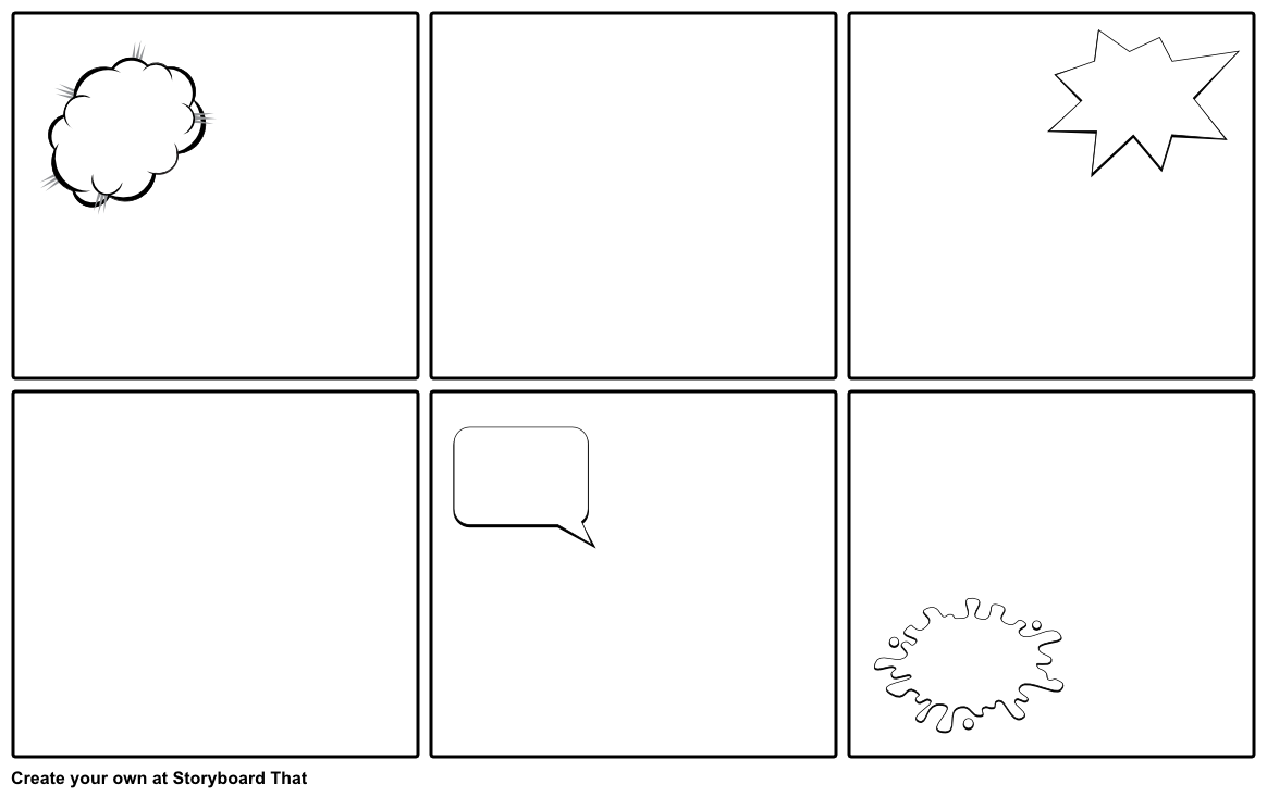 Blank Comic Strip Template Storyboard By Emily