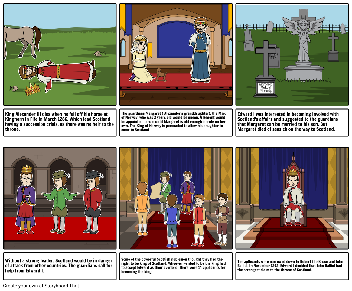 Scottish Succession Crisis, The Great Cause Storyboard