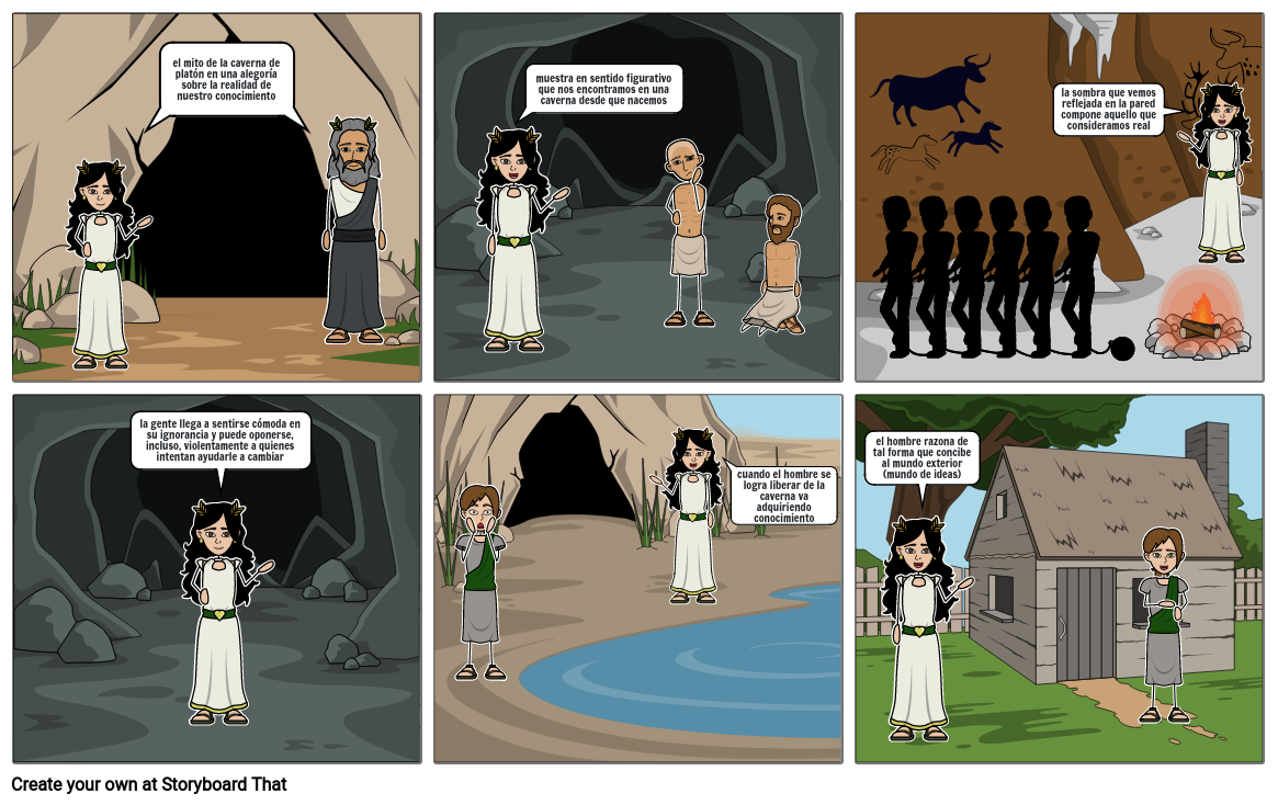 El Mito De La Caverna Storyboard By Michelle79697