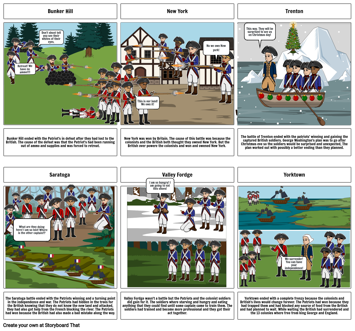 Revolutionary War Storyboard by enemelka