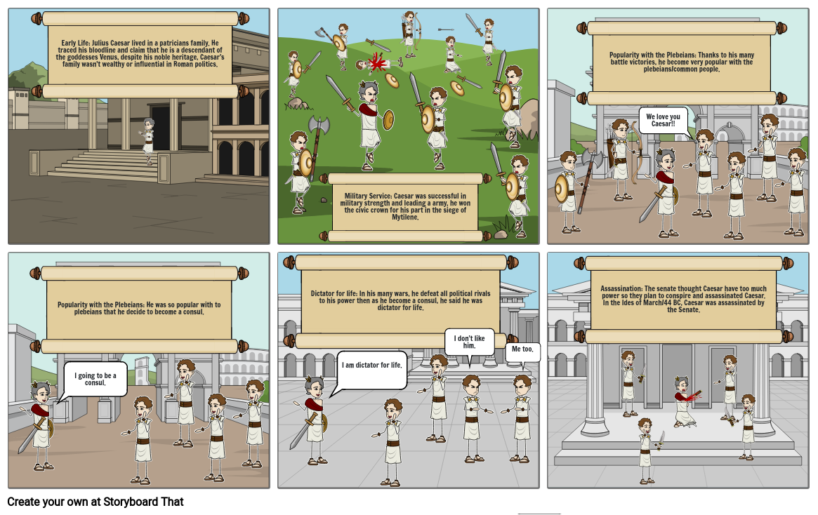 Julius Caesar Storyboard Storyboard Por Engo6013