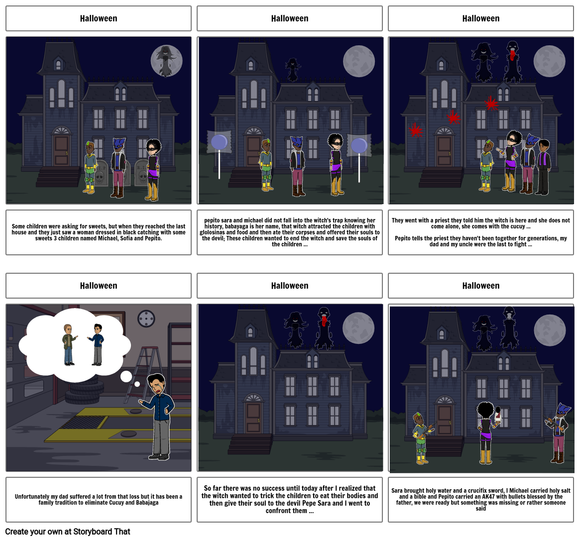 Halloween Storyboard por epenab