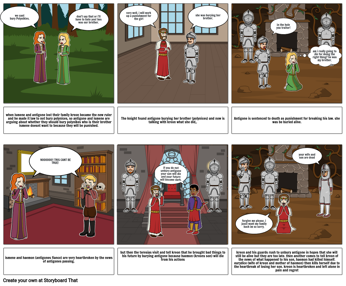 antigone storyboard Storyboard par eramirez72269