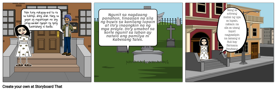 Kabanata Kabesang Tales El Filibusterismo Storyboard 5860