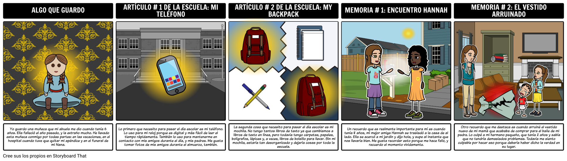 Qué Llevas? Por las Cosas que Llevaron Storyboard