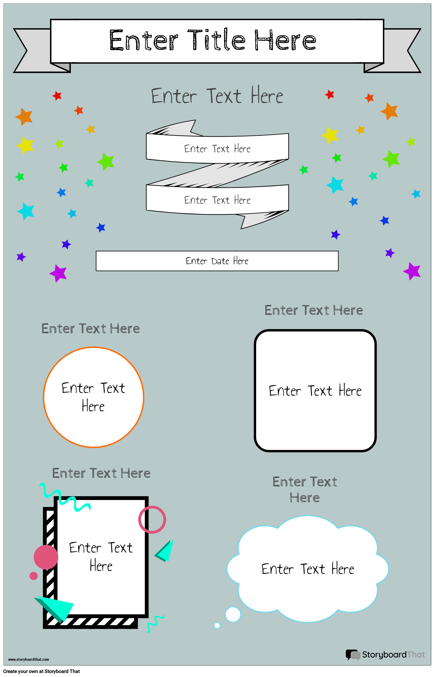 Acerca de mi Póster Storyboard by es-examples, image size:1425x2214