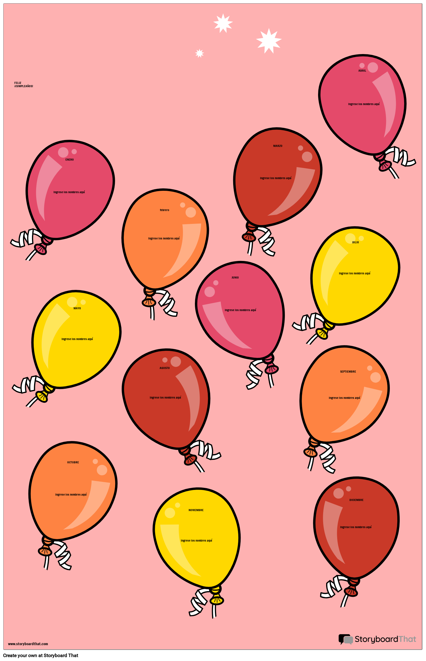 Cartel de Cumpleaños Cartel