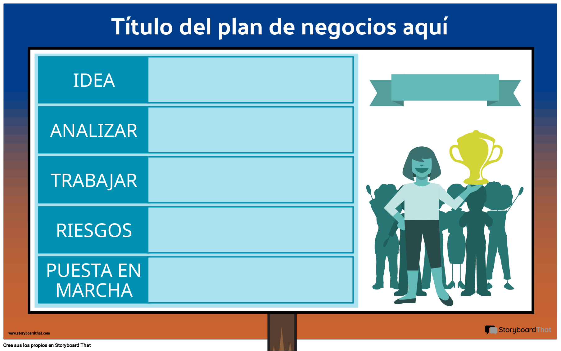 Cartel Del Plan De Negocios Corporativo 1 Storyboard