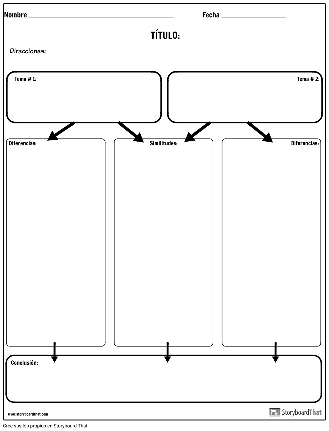 Compare el Gráfico de Columnas de Contraste Storyboard