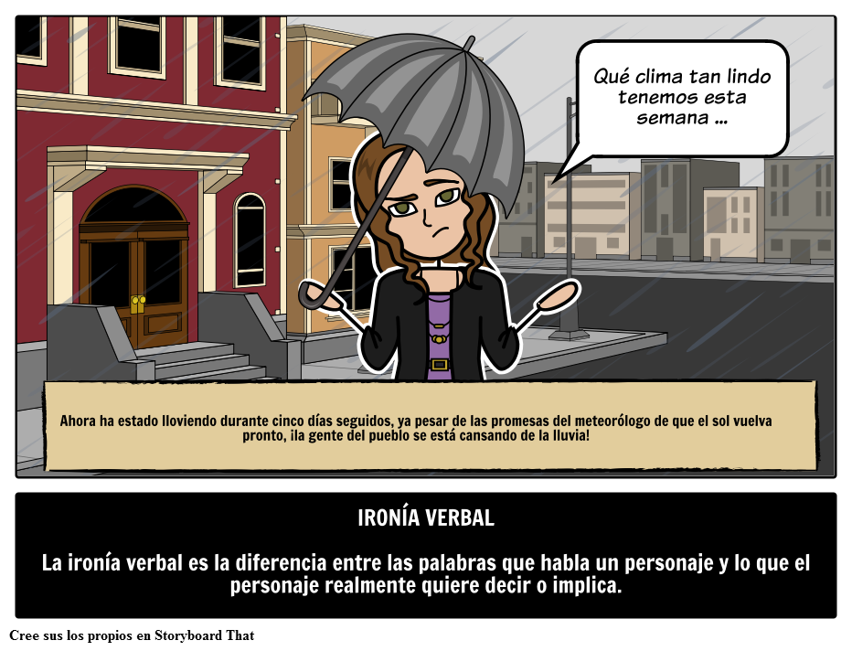 Definición Verbal De La Ironía Storyboard ידי Es Examples 5902