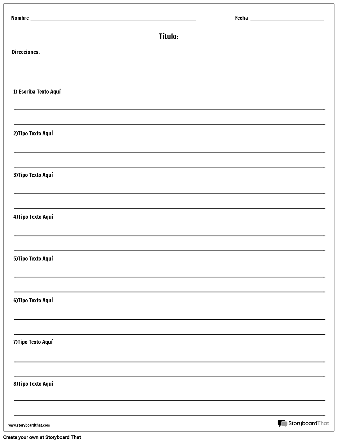 Definiciones Storyboard Per Es examples