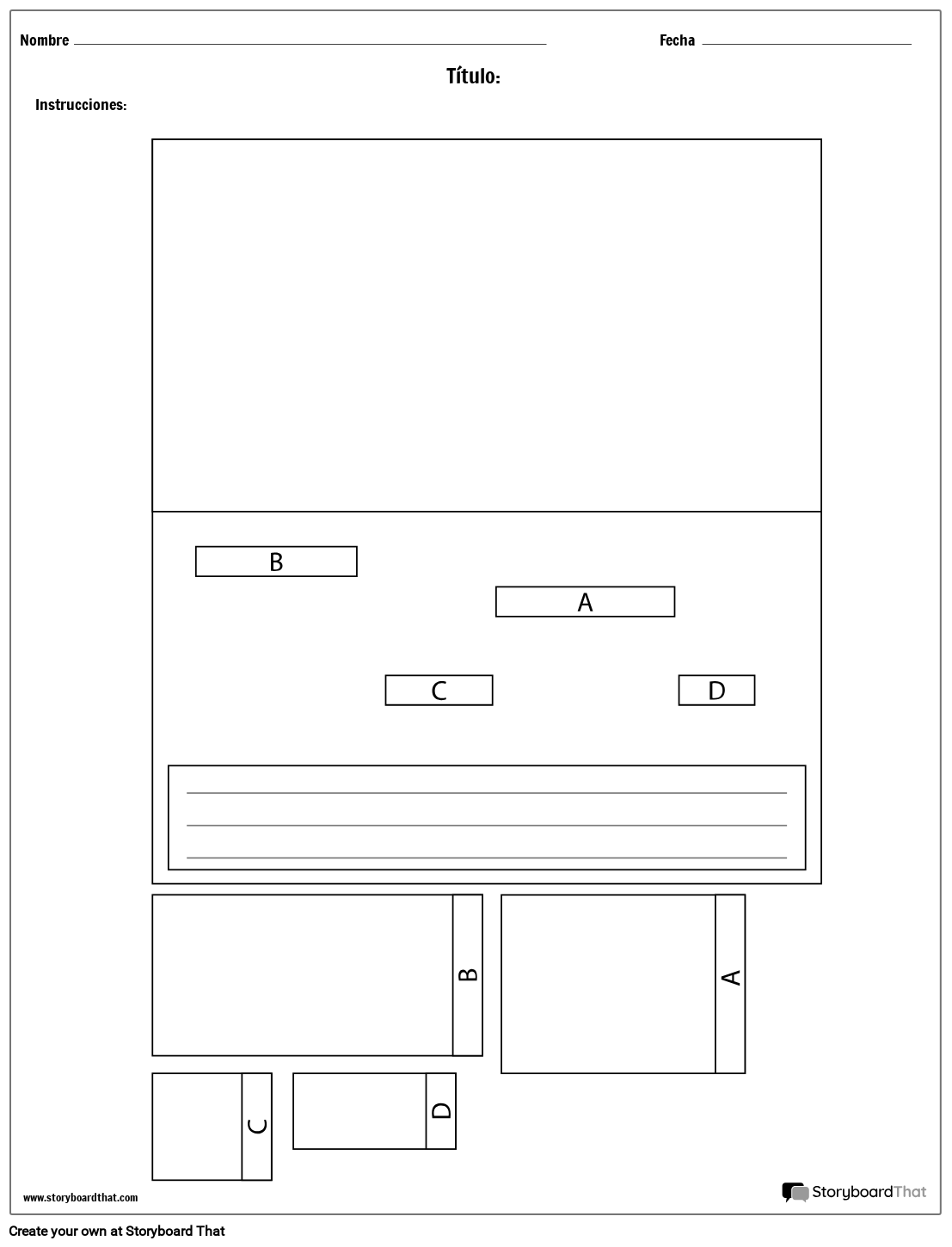 Diseño Completo de Diorama Storyboard by esexamples