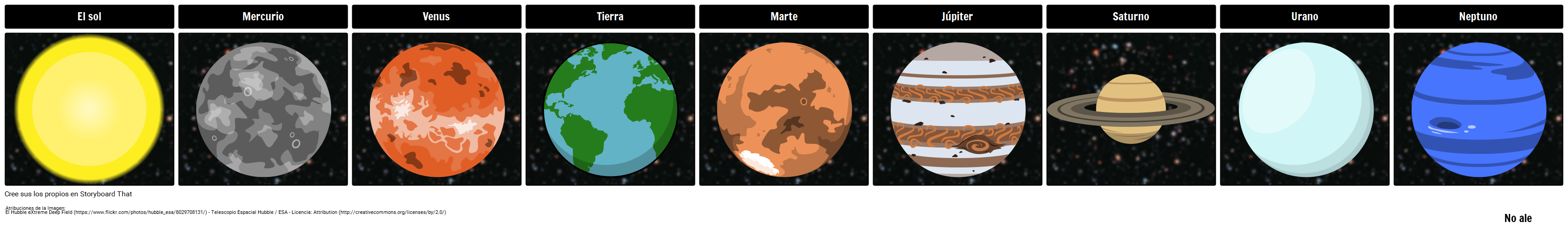 El Sistema Solar Storyboard Av Es Examples 0563