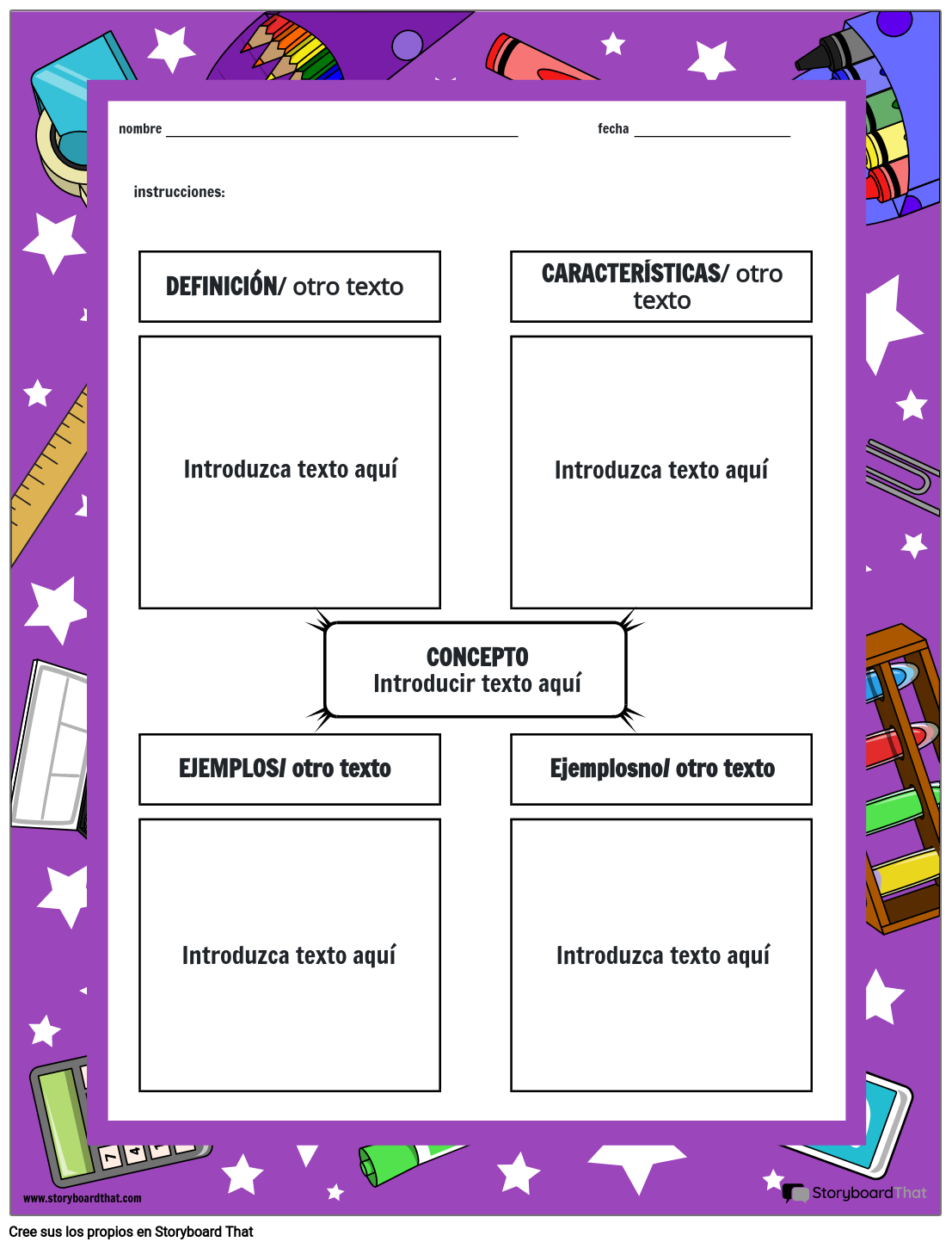 Frayer Modelo 10 Storyboard Por Es-examples