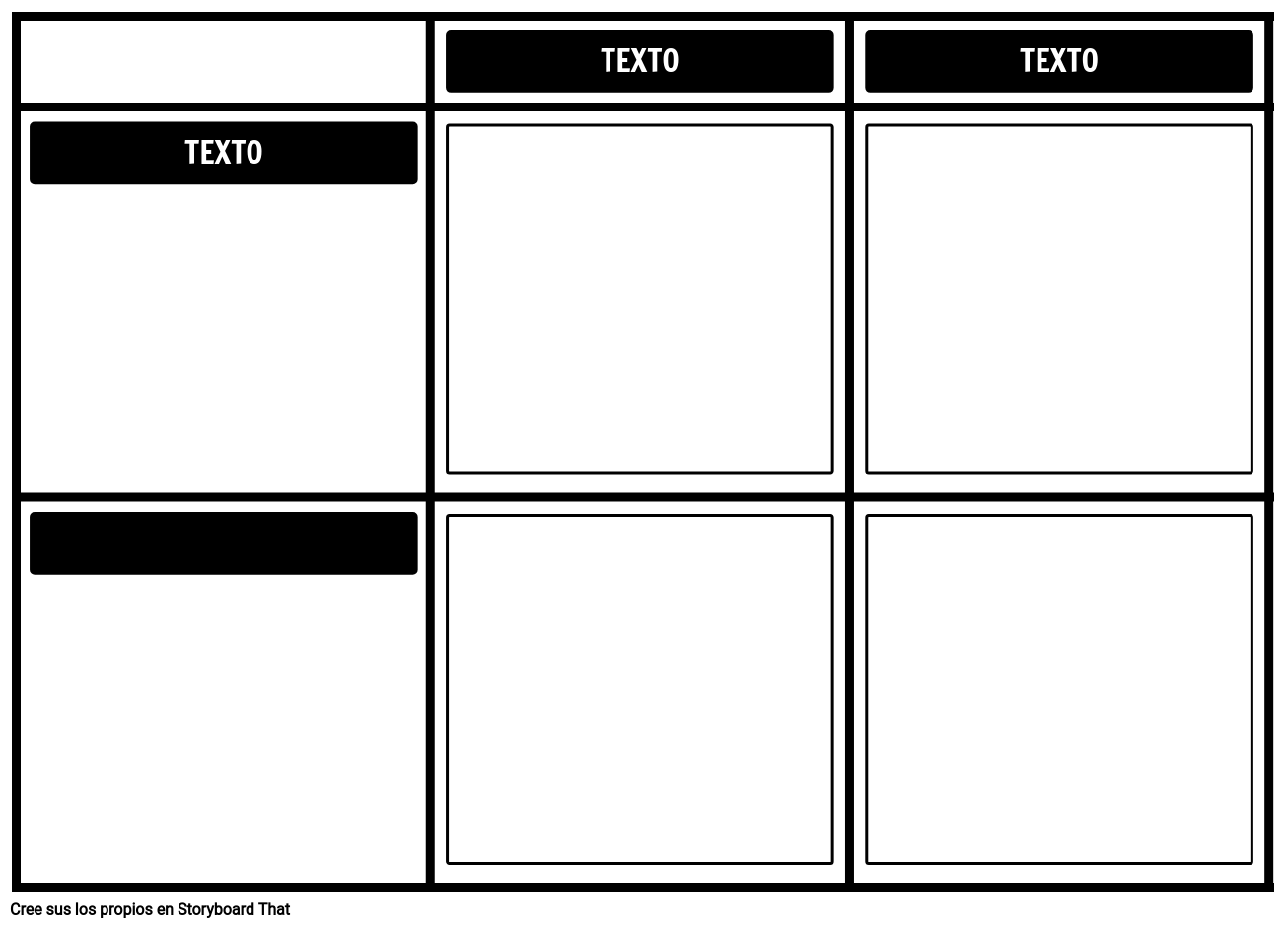 Grid 2x2 Storyboard Par Es examples