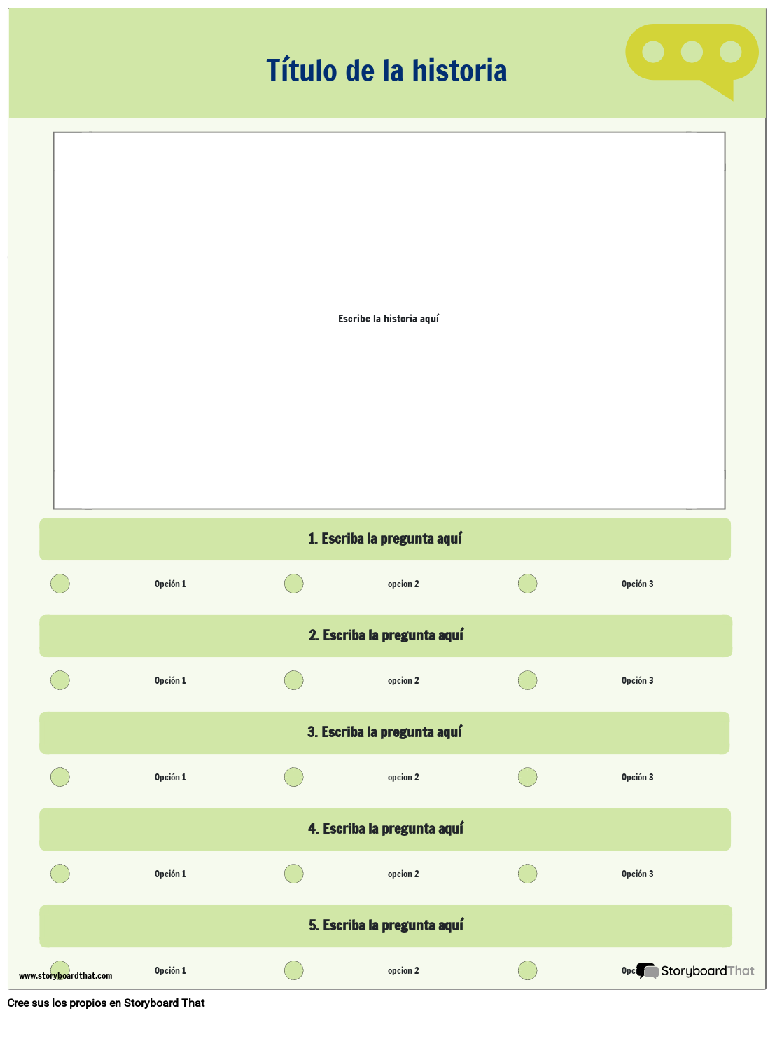 Hoja de trabajo de comprensi n lectora verde storyboard