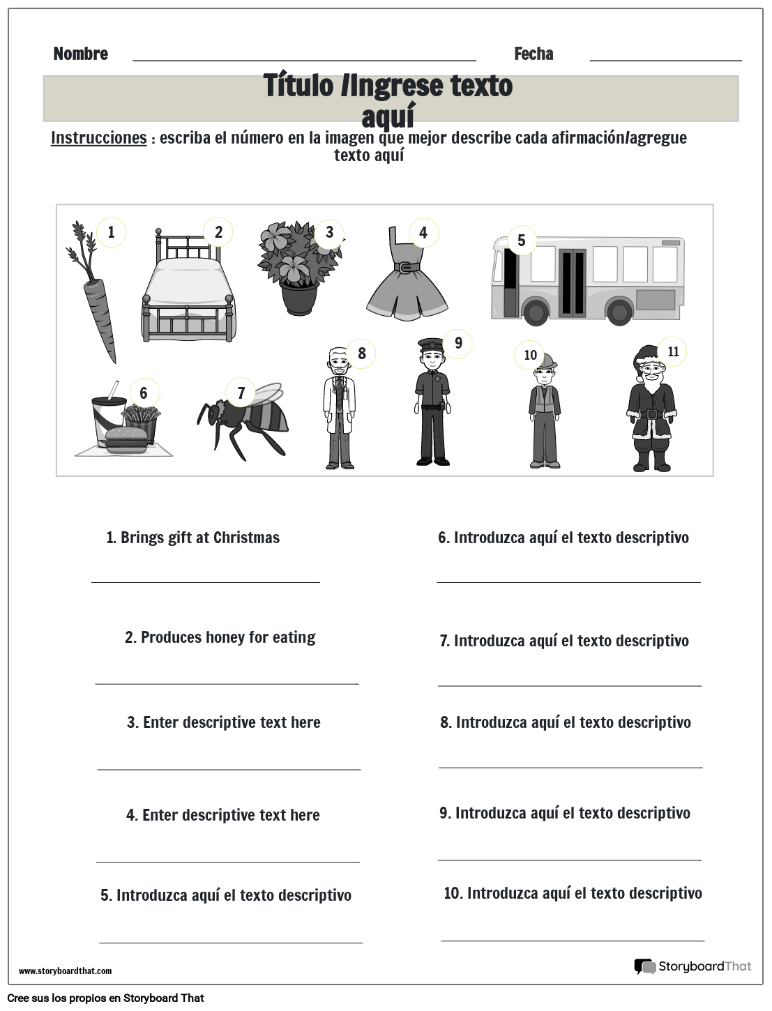 hoja-de-trabajo-de-vocabulario-gris-storyboard