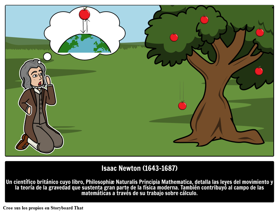 ¿quién Fue Isaac Newton Storyboard Por Es Examples