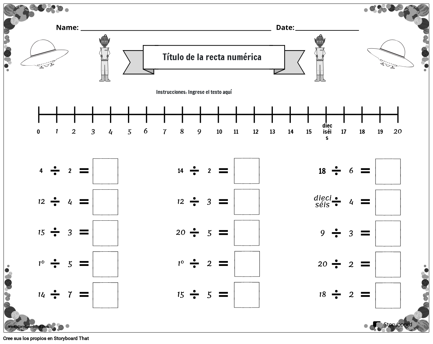 l-nea-num-rica-del-tema-espacial-en-blanco-y-negro