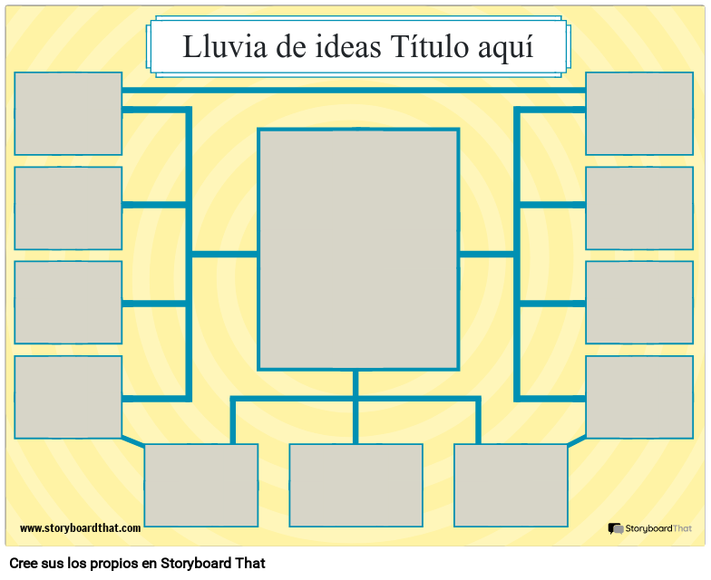 plantilla web de lluvia de ideas en blanco