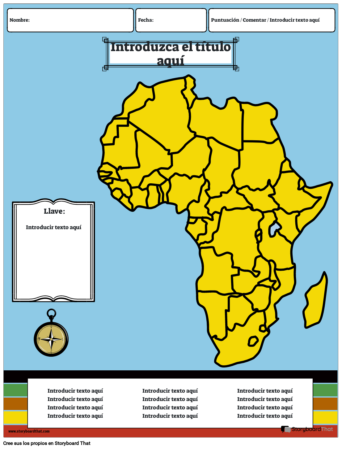 Mapa De África Storyboard Por Es-examples