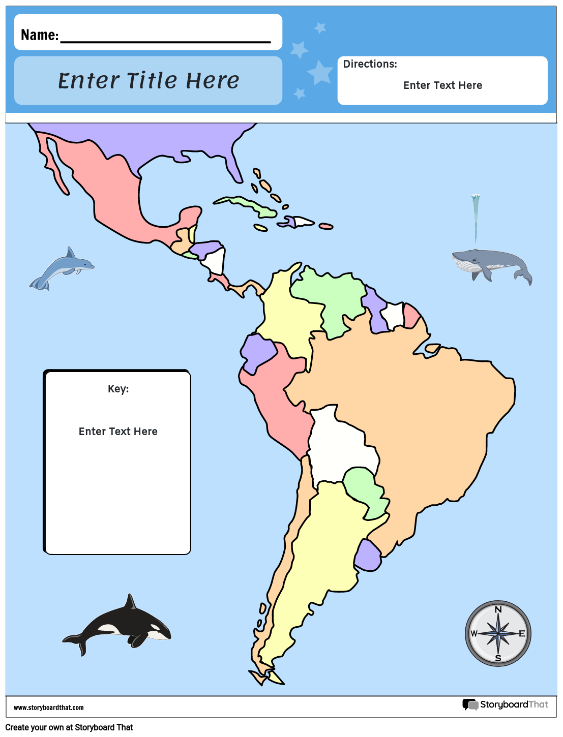 Mapa De América Del Sur Storyboard Par Es Examples 8598