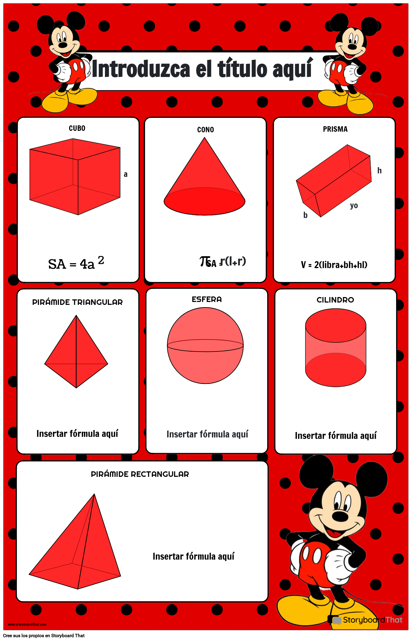 fórmula del área de la superficie de la pirámide rectangular