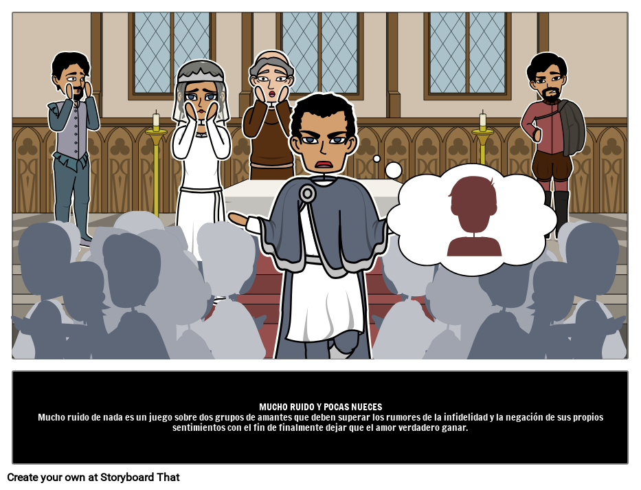 Mucho Ruido y Pocas Nueces Storyboard o esexamples