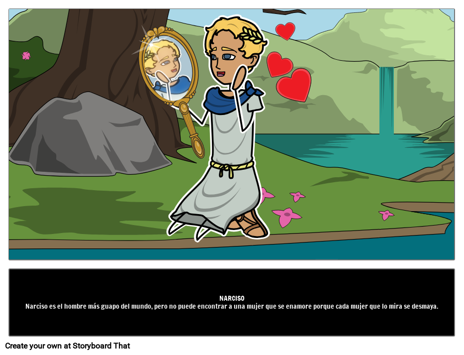 Narciso y Mito del eco Origen de la Flor de Narciso