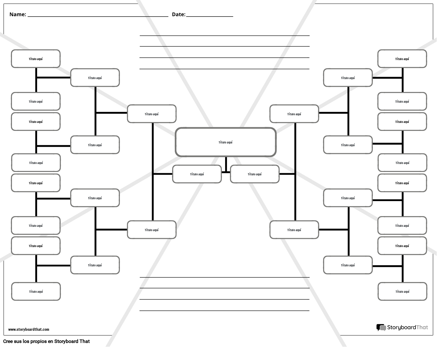 Plantillas de Diagrama de Árbol — Creador de Diagrama de Árbol en Línea |  StoryboardThat