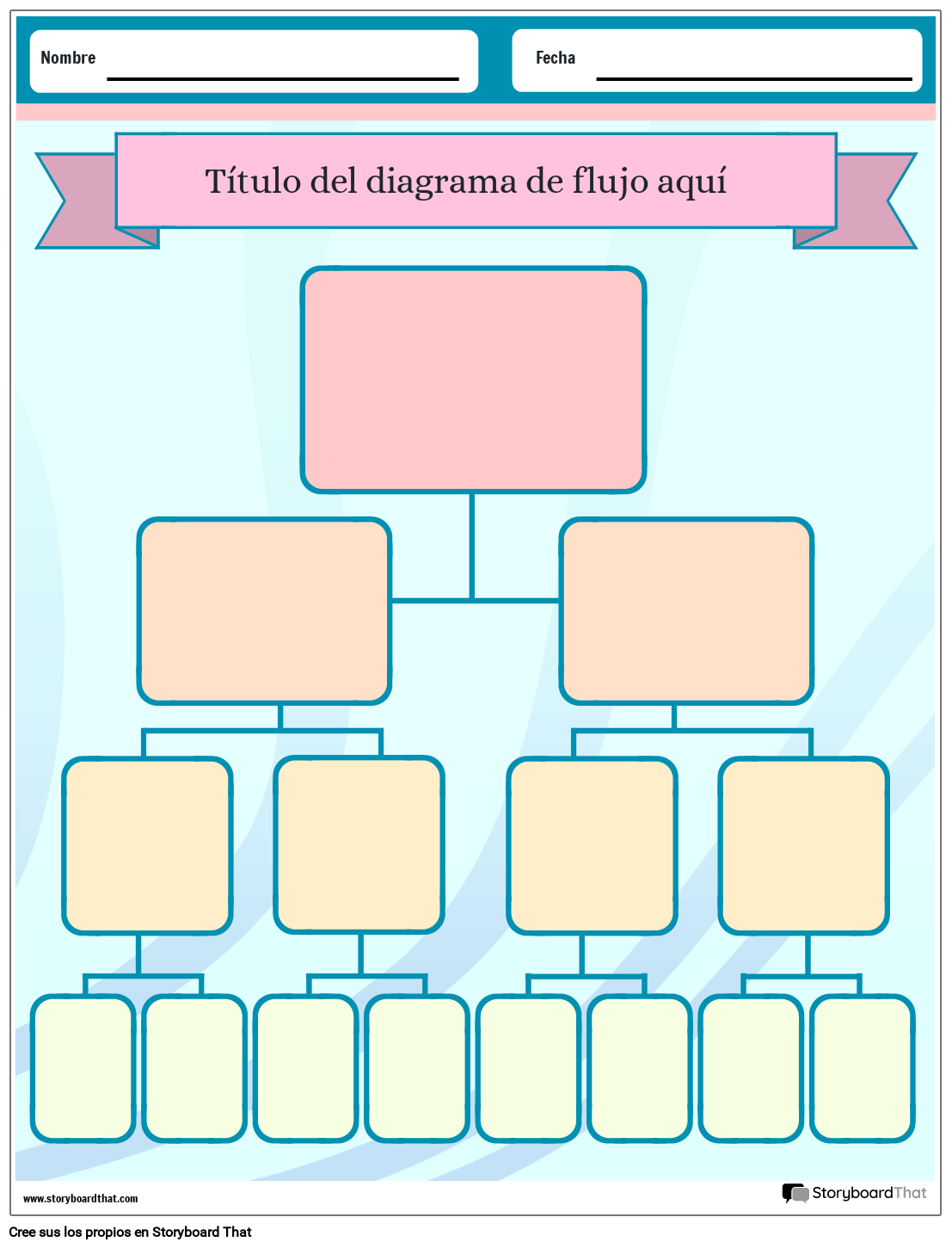 Crear Hojas de Trabajo de Diagrama de Flujo | Organizador Gráfico de Flujo