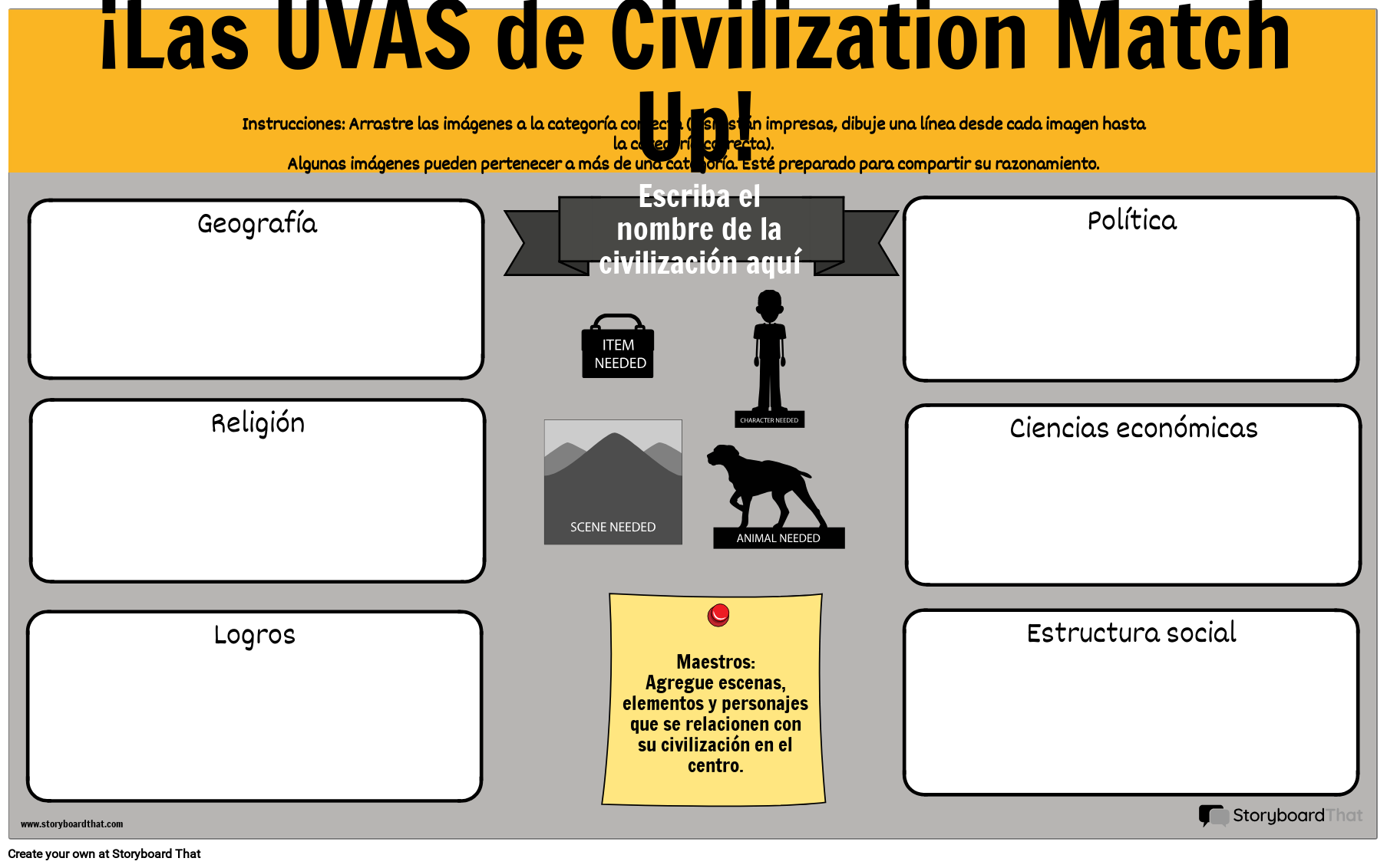 Plantilla de Emparejamiento de UVAS
