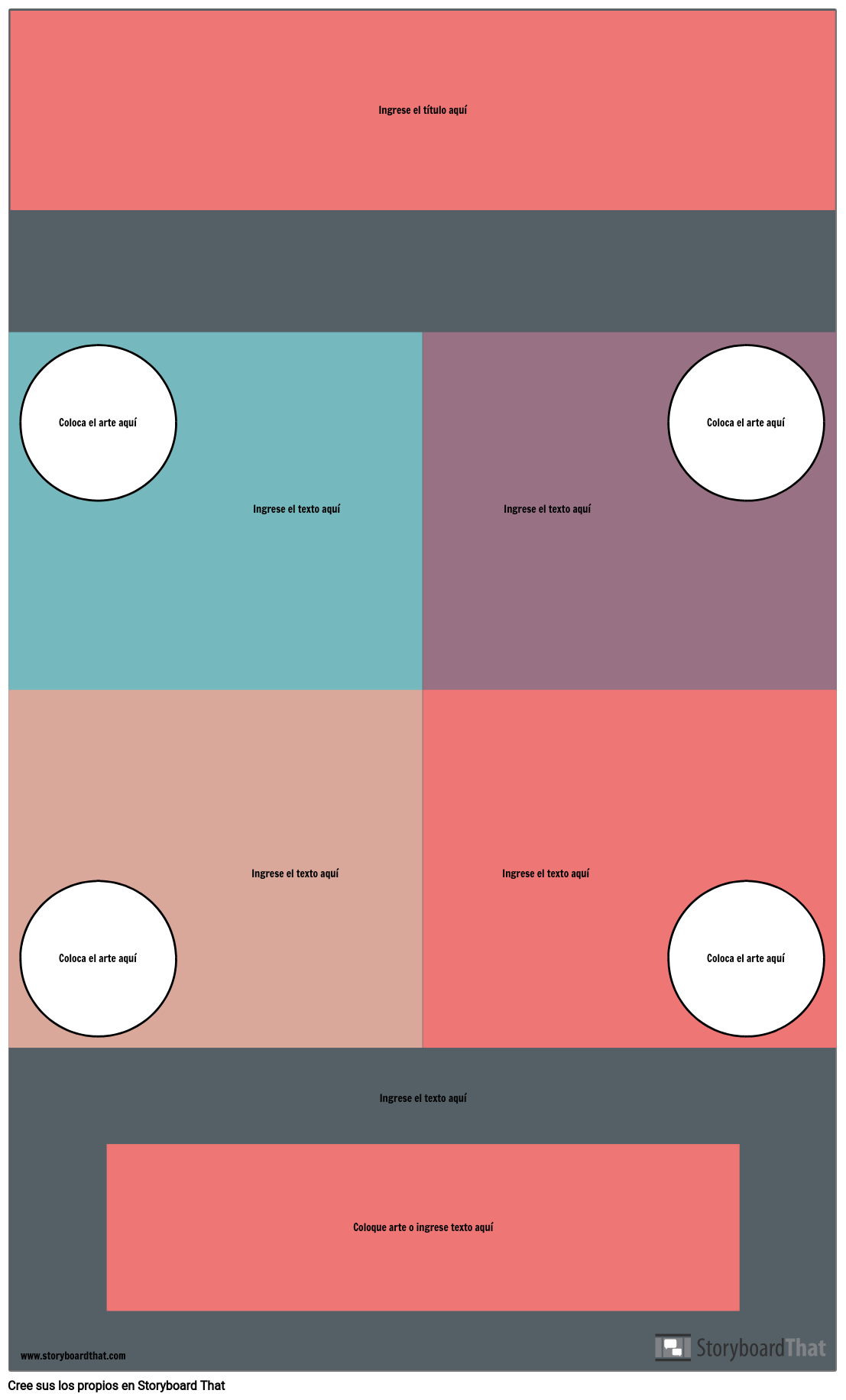 Plantilla De Infografía De Bloque Storyboard Por Es Examples 7801