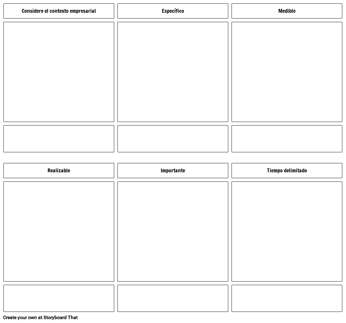 Plantilla de Objetivos SMART