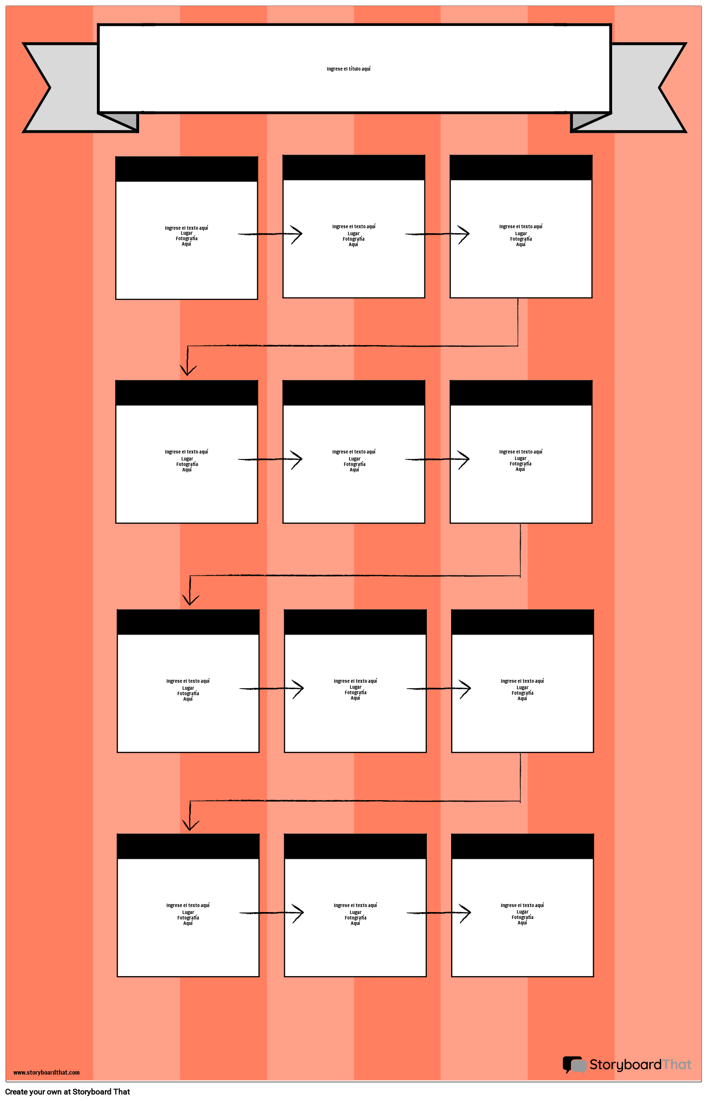 Póster Diagrama de Flujo Storyboard por es-examples