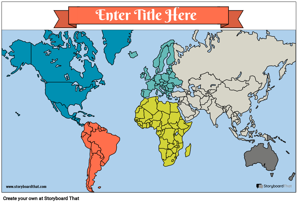 Póster Mapa 19 Color Paisaje Storyboard Por Es Examples 1568