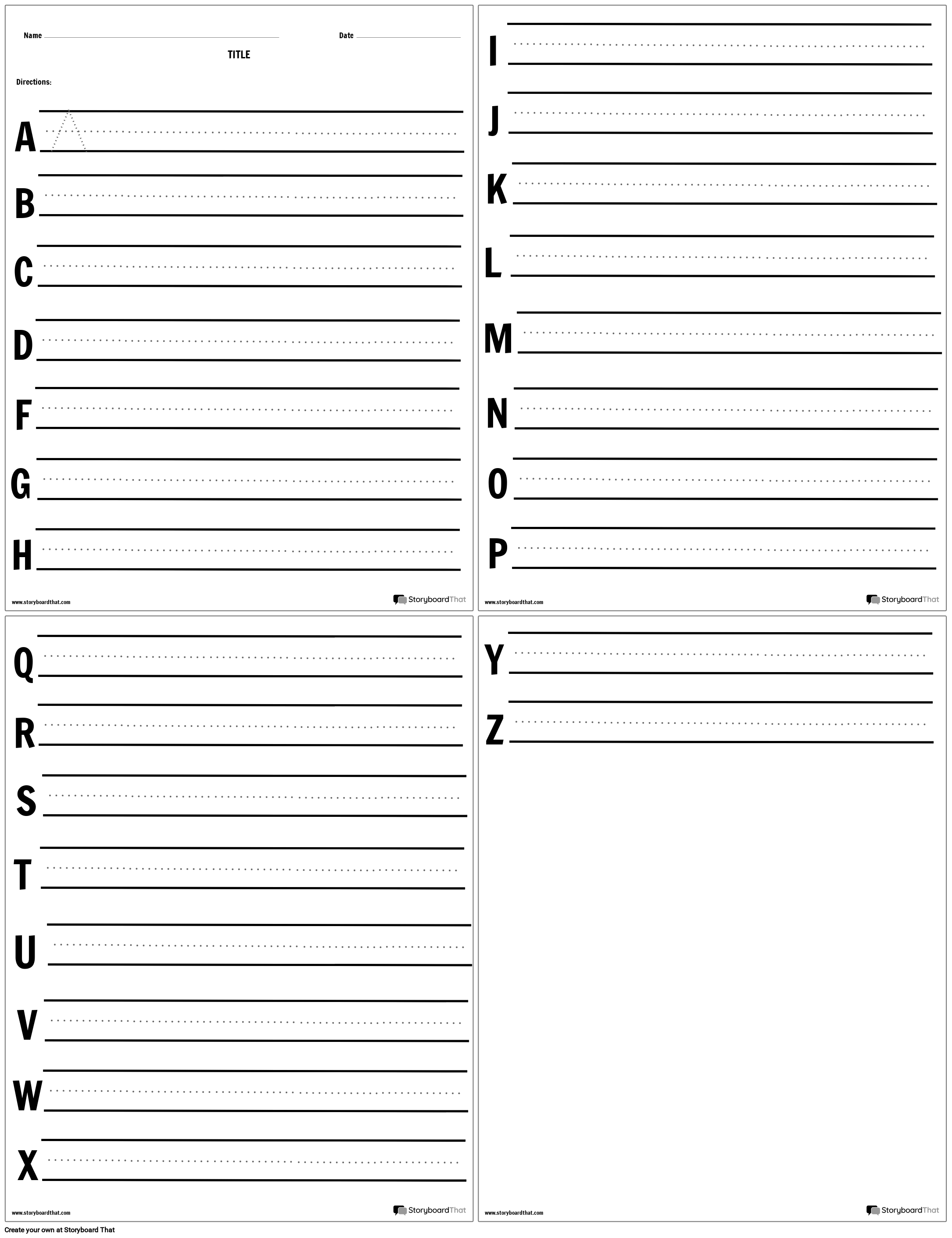 Rastreo de Letras