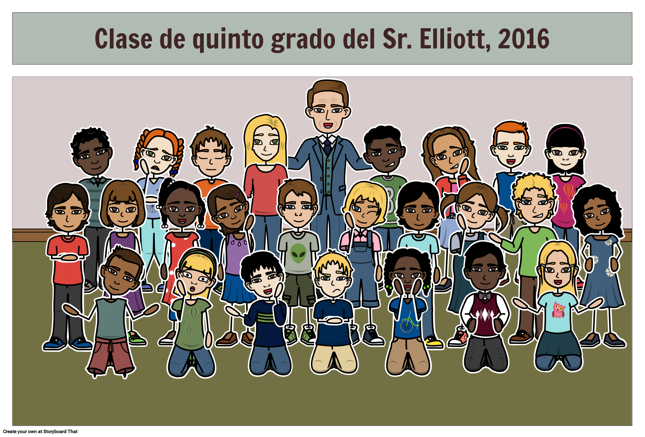 Retrato De La Clase Storyboard De Es examples