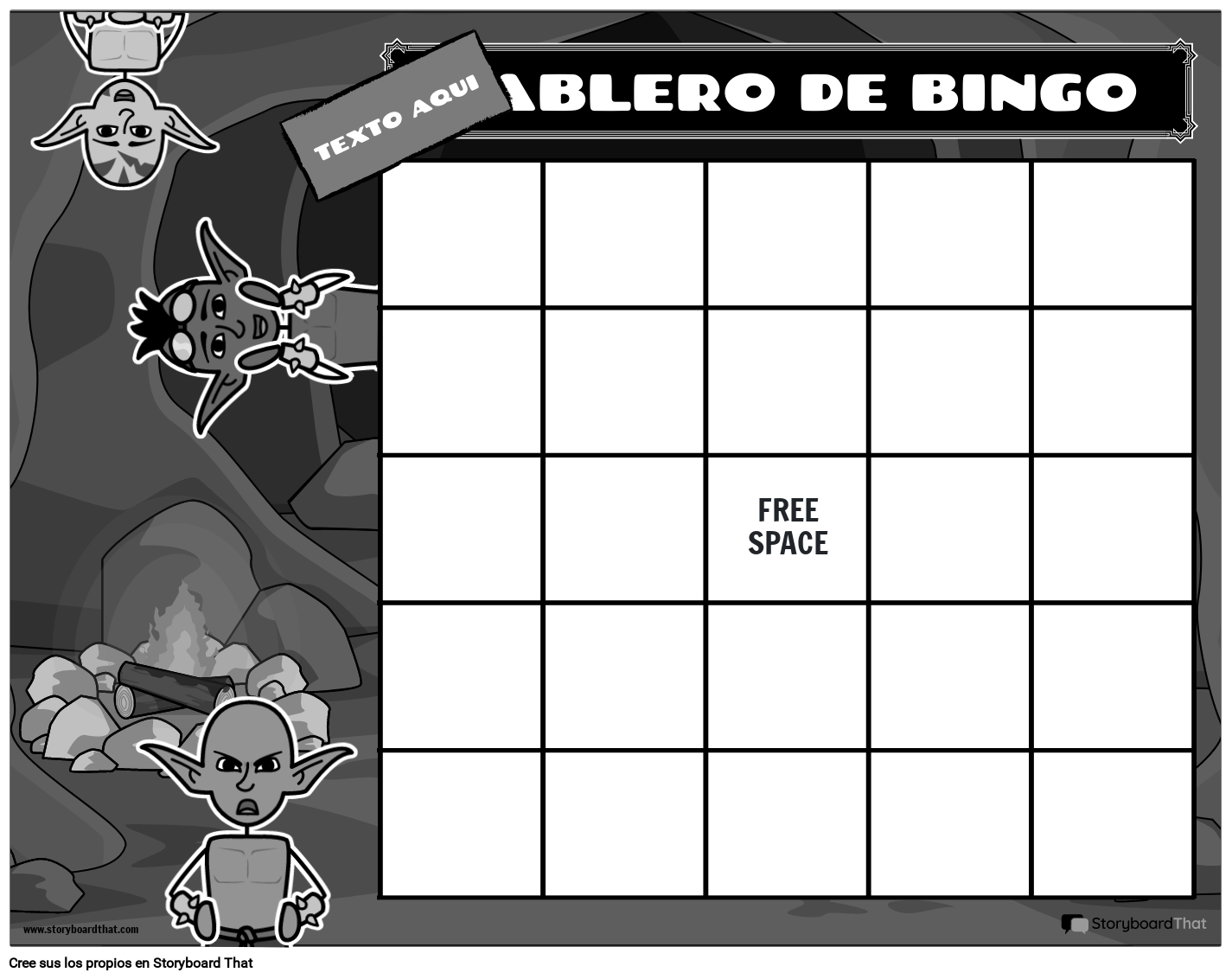 pronto Activamente recibir Plantilla de Cartones de Bingo — Hacer Cartones de Bingo | StoryboardThat