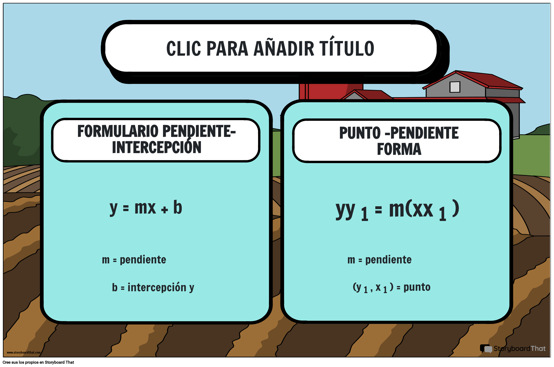 tema-de-granja-p-ster-de-f-rmulas-de-lgebra-de-ecuaciones-lineales