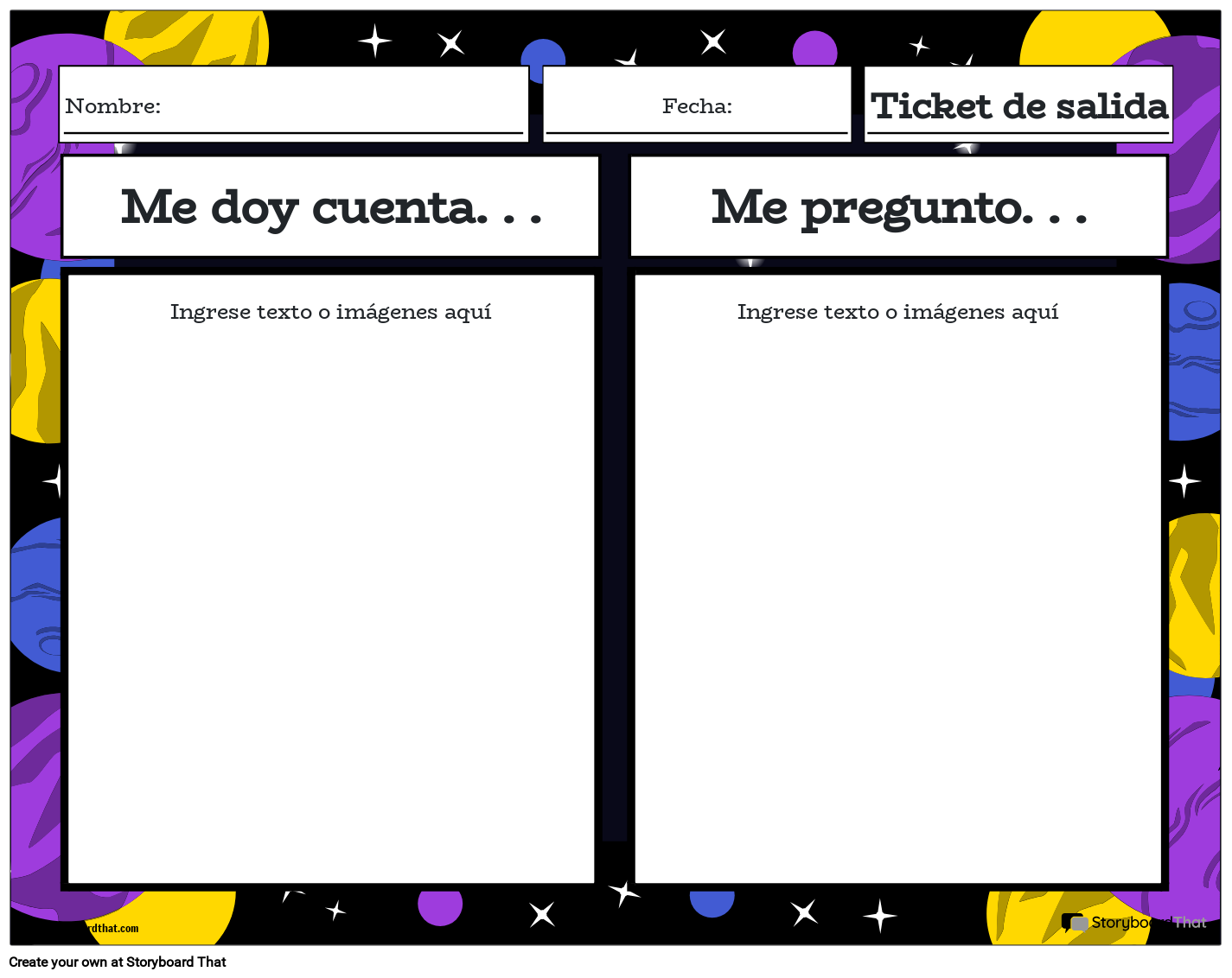 Ticket De Salida 12 Storyboard Por Es examples ticket-de-salida-12-storyboard-por-es-examples