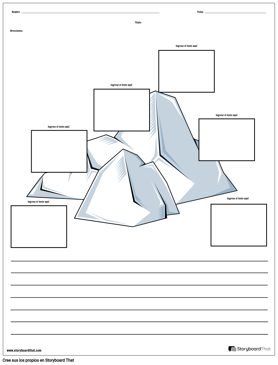 Hoja de Trabajo de Diagrama de Parcelas — Plantilla de Diagrama de Parcelas  — Crear un Diagrama de Parcelas | StoryboardThat