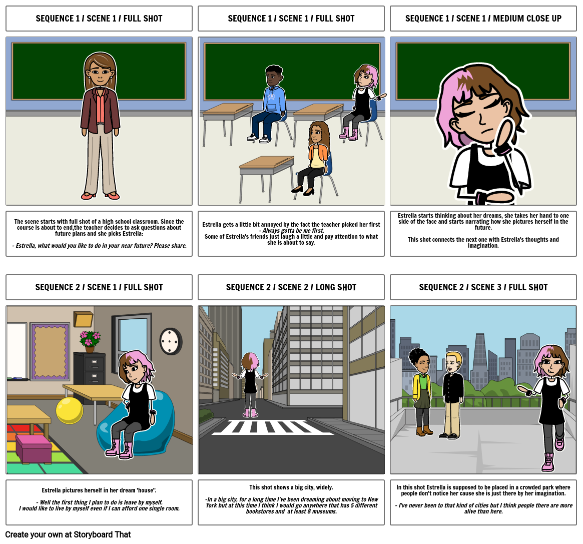 STORYBOARD Storyboard by estefania14107