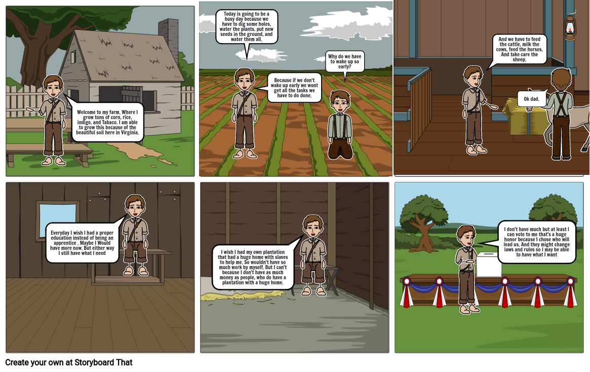 The life Of a Farmer in colonial times