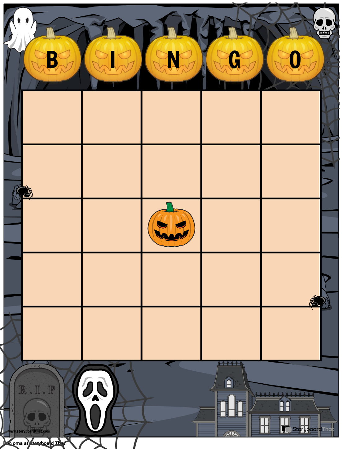 halloweeni-bingokaardi-mall-storyboard-par-et-examples
