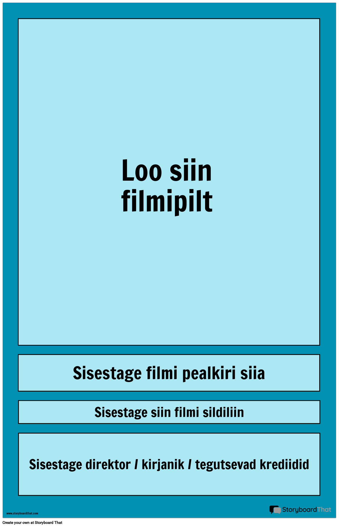 Filmi Plakati 1 Storyboard por et-examples