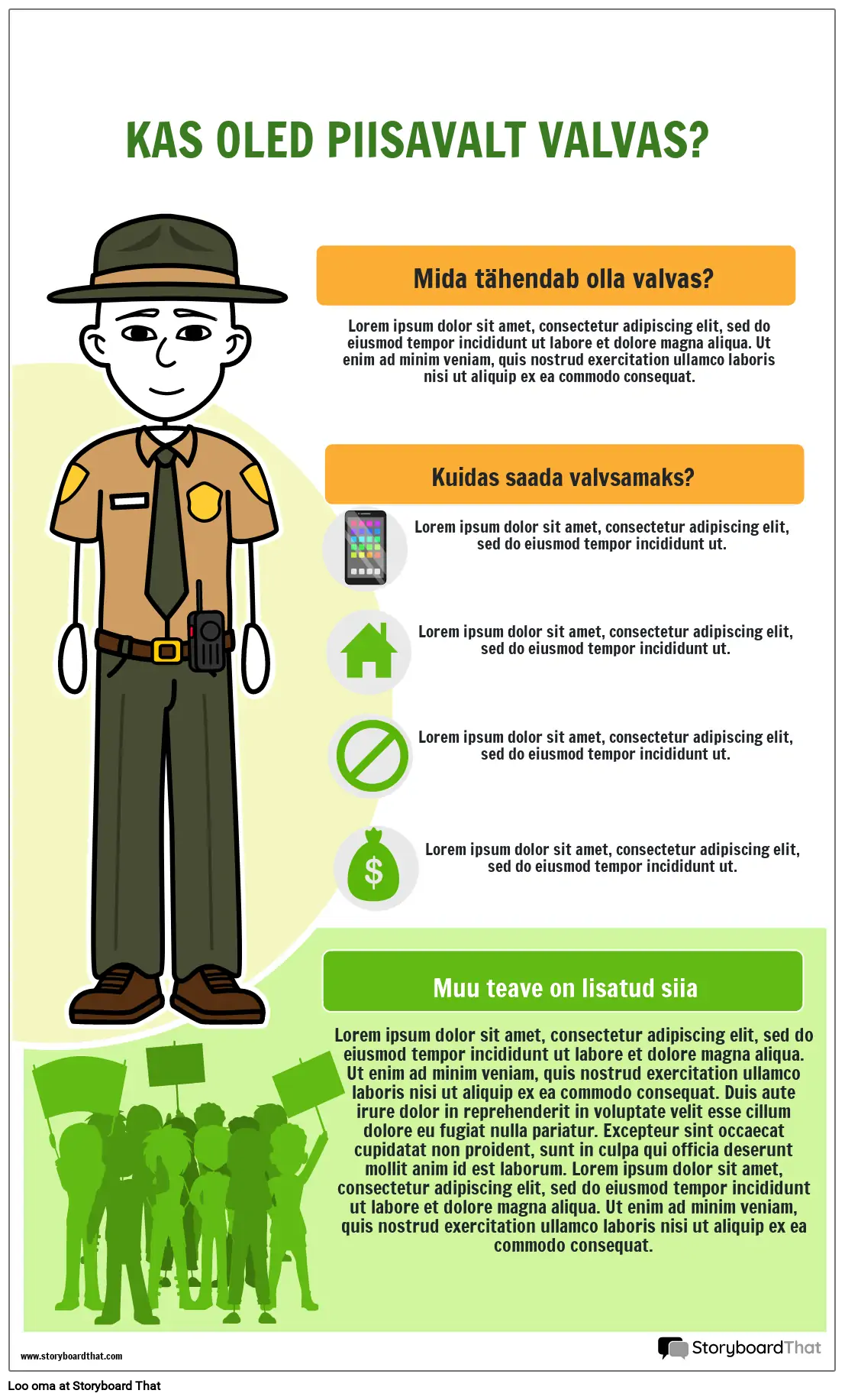 PSA infograafika plakati mall