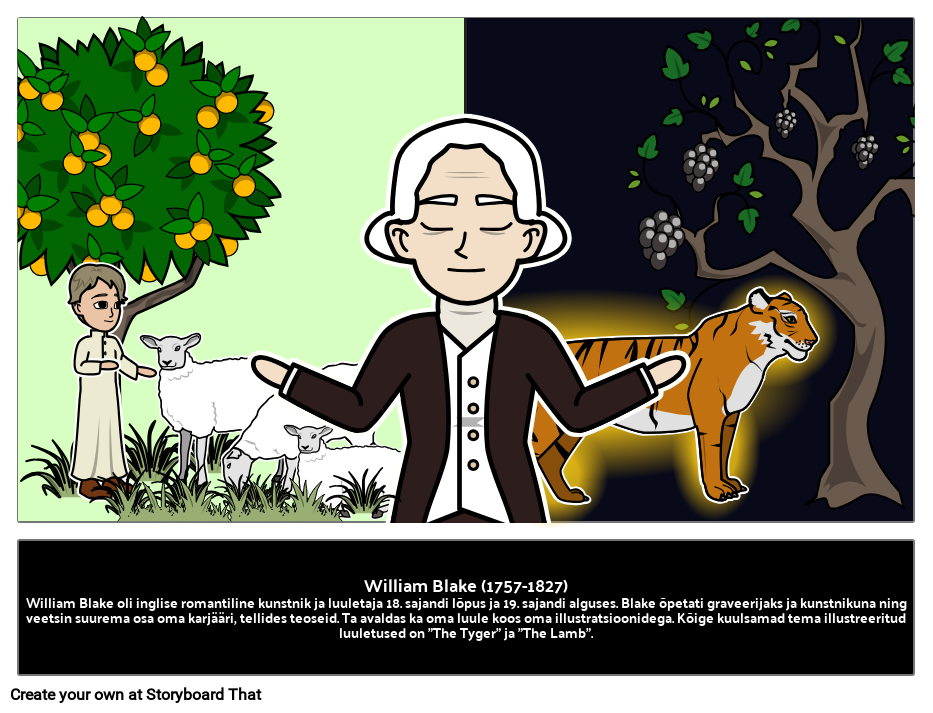 William Blake - Luuletaja Storyboard par et-examples