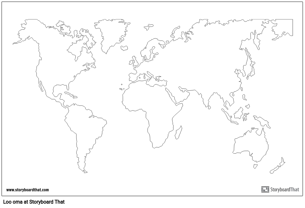 World Map Poster Storyboard by et-examples