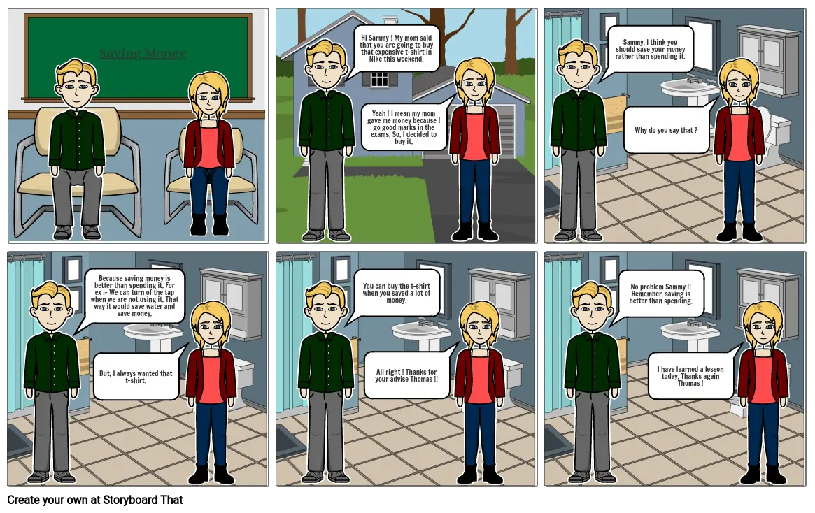 Financial Literacy  _ Comic strip